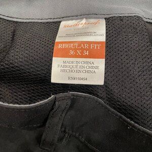 Weatherproof Vintage Cargo Pants for men -  36x34 Black